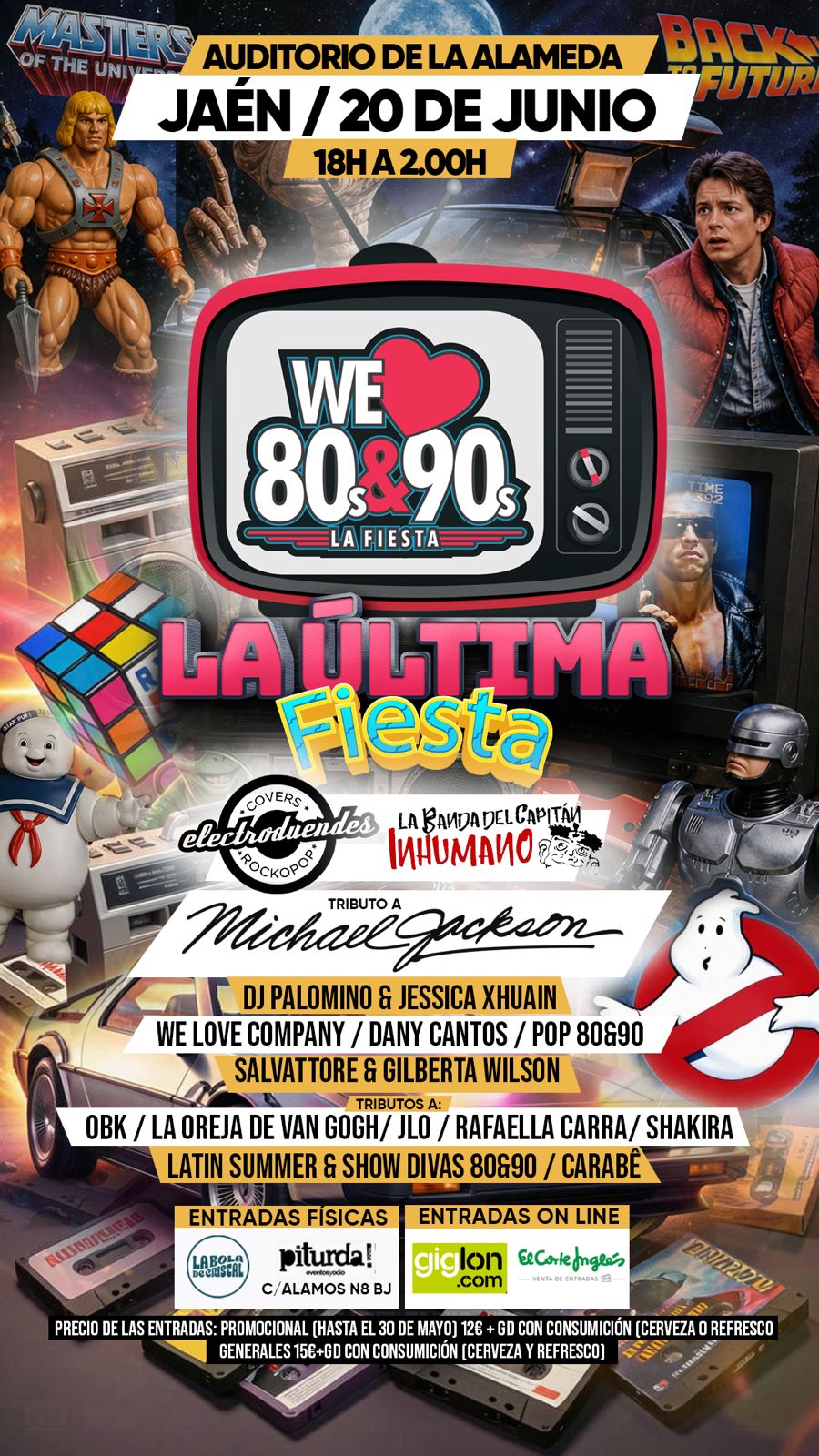 Cartel La Última Fiesta Jaén 20 de junio
